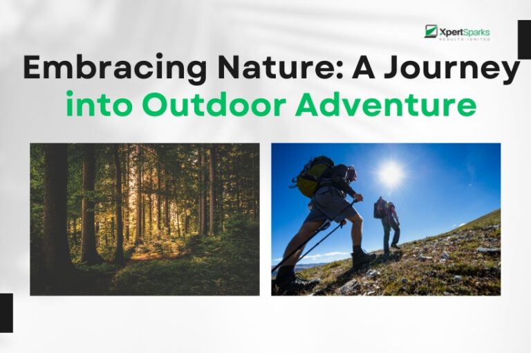 Outdoor adventure enthusiasts hiking through a forest trail, surrounded by nature